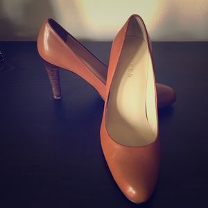 Ralph Lauren Cognac Heels